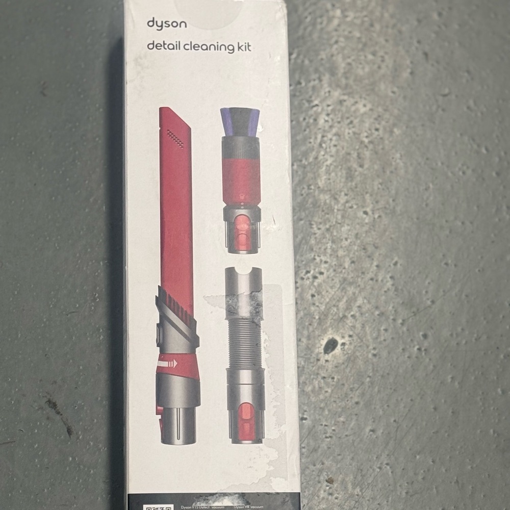 Dyson Detail Cleaning Kit with Red and Purple Accents